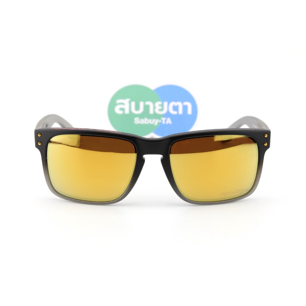 Oakley Holbrook TLD (Troy Lee Designs) Black Fade/Prizm 24K Polarized OO9102-AH ของแท้ รับประกันศูนย์ไทย 2 ปีเต็ม