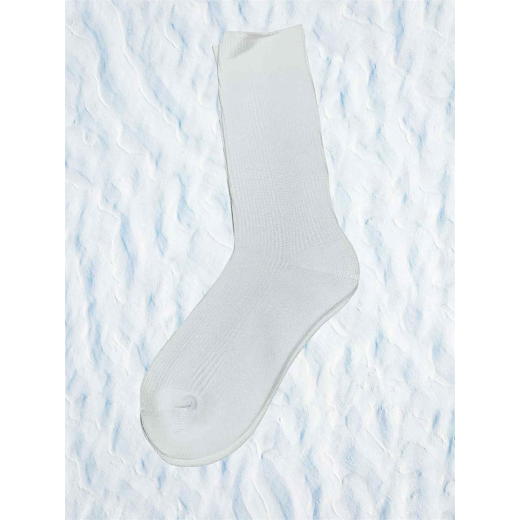 ถุงเท้านักเรียนแบบข้อยาวถูกระเบียบมีสีขาวล้วนกับสีน้ำตาลสำหรับเด็กผู้หญิงผู้ชายแพ็คมี12คู่มีไซส์5x7 7x9 9x12 - รูปที่ 5