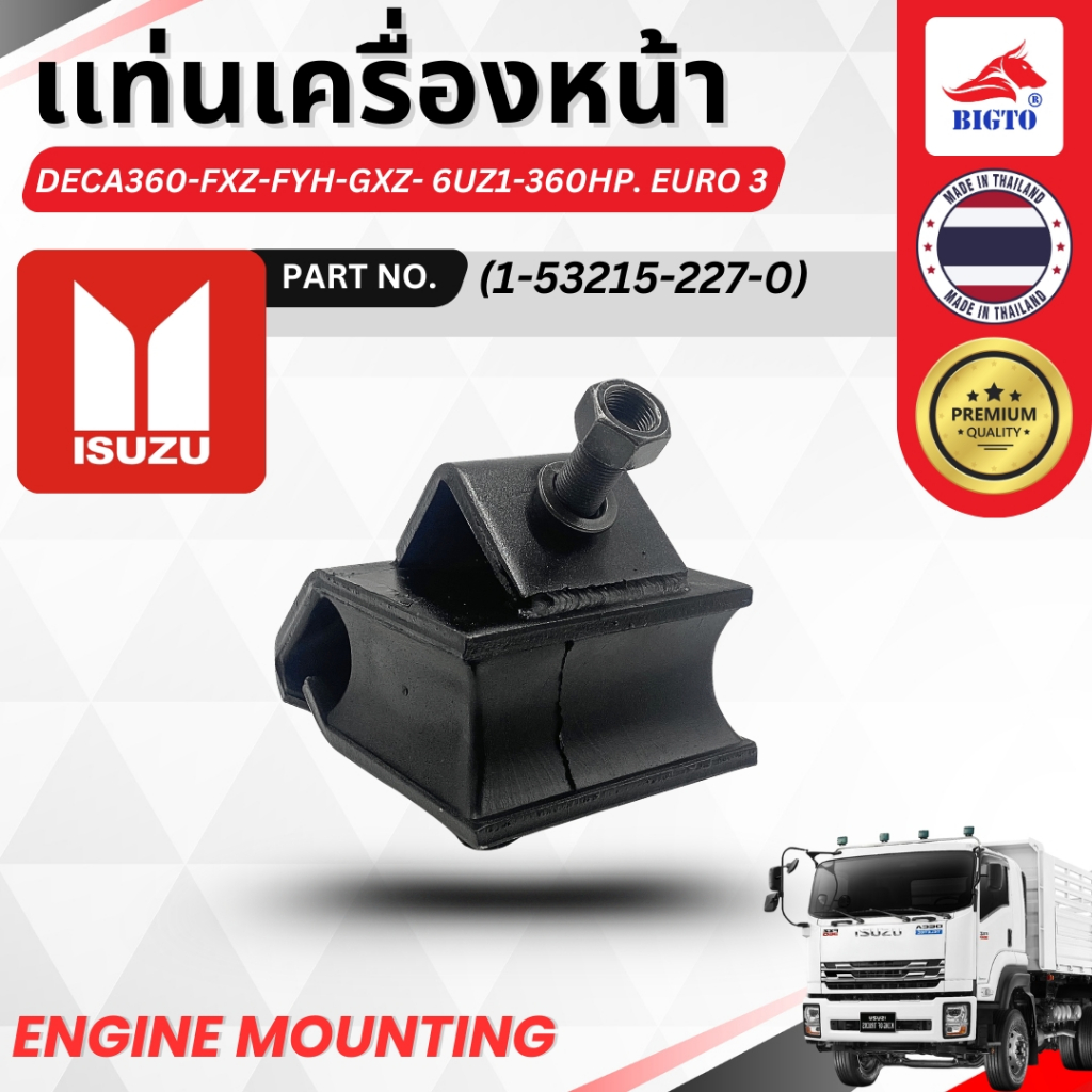 แท่นเครื่องหน้า  ISUZU DECA360 FXZ FYH GXZ 6UZ 360HP บรรจุ 1 ตัว / กล่อง สินค้าพร้อมส่ง