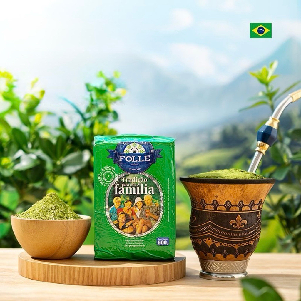 🌿 Erva Mate Folle Traditional Family 500 กรัม – เออร์วามาเต้สูตรดั้งเดิม พลังงานธรรมชาติ สดชื่นทั้งว