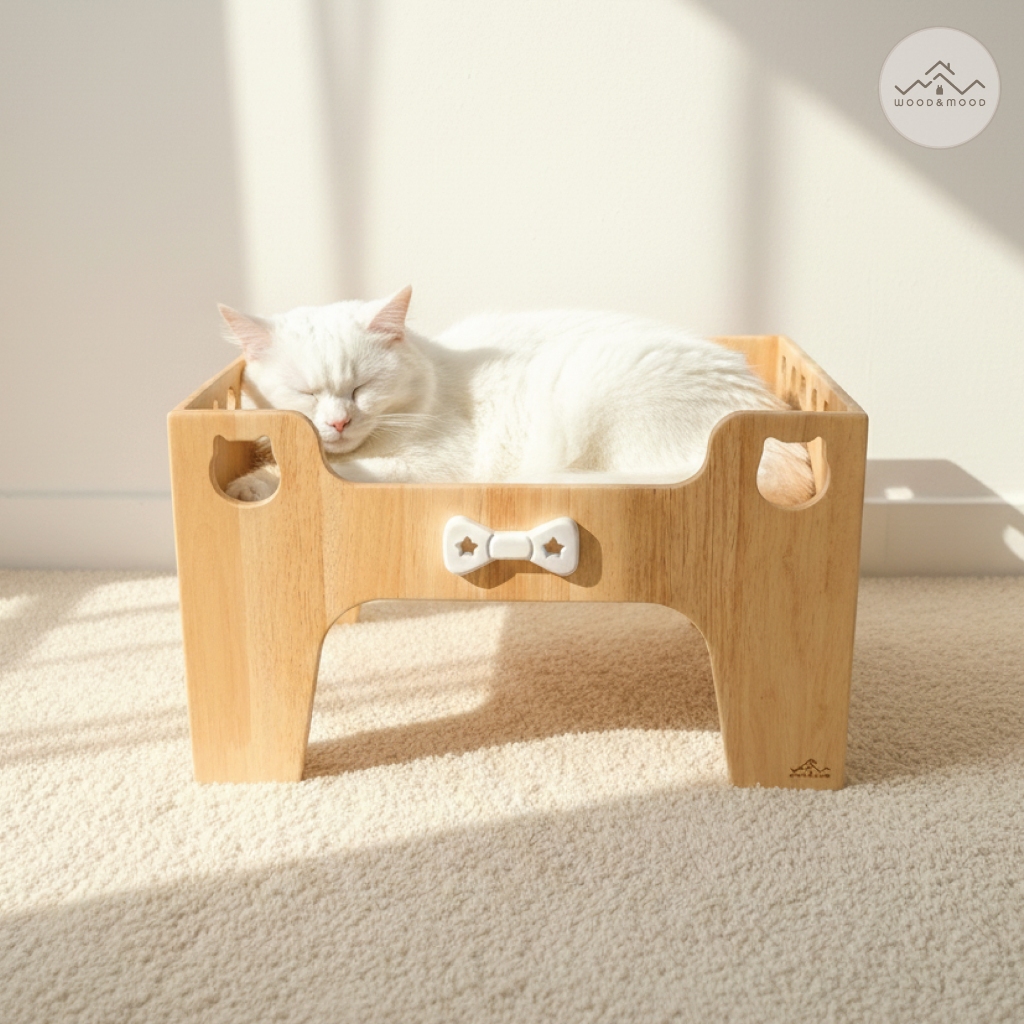 เตียงนอนแมว กล่องลัง [WOOD&MOOD] TH