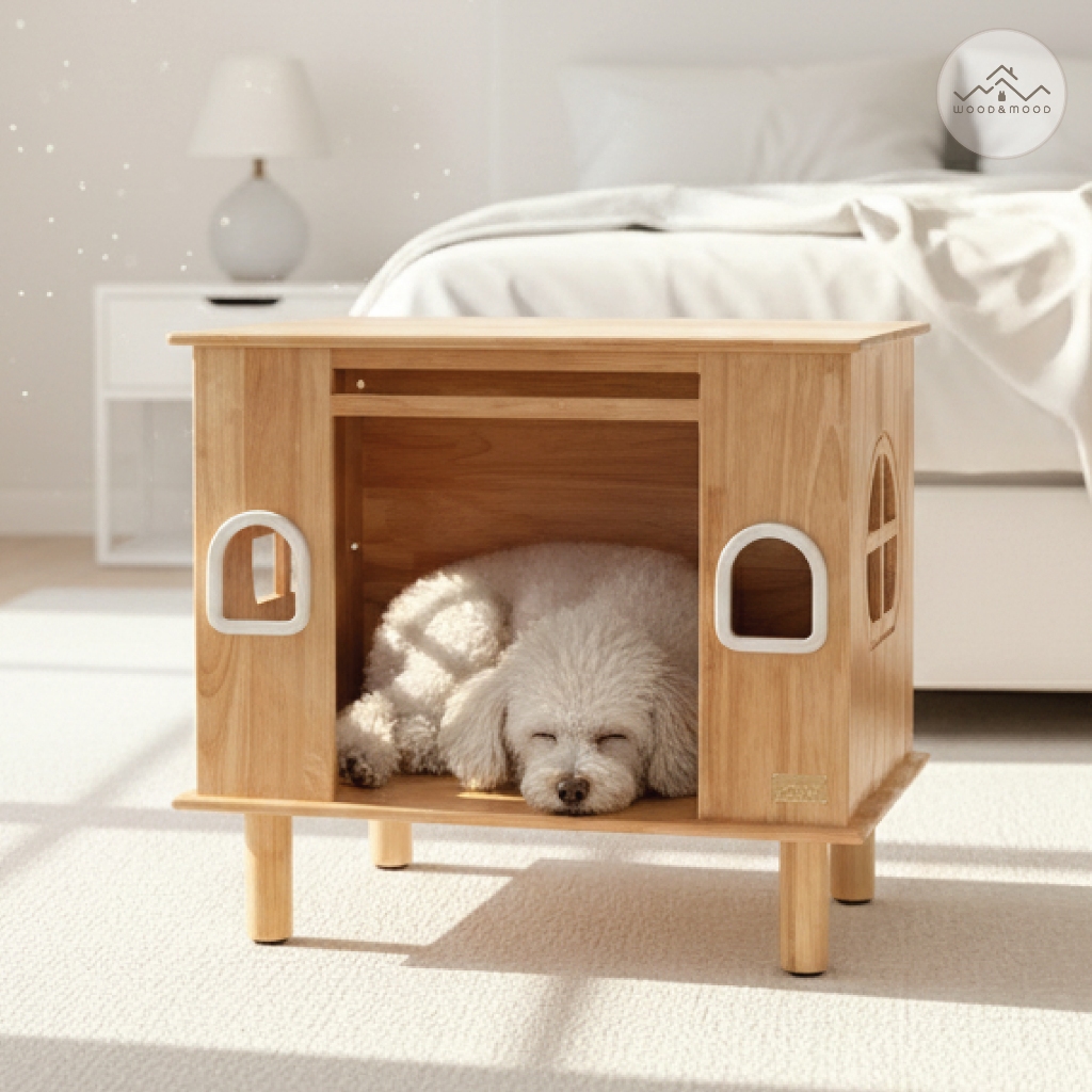 โต๊ะสี่เหลี่ยมข้างเตียง pet friendly [WOOD&MOOD] TH