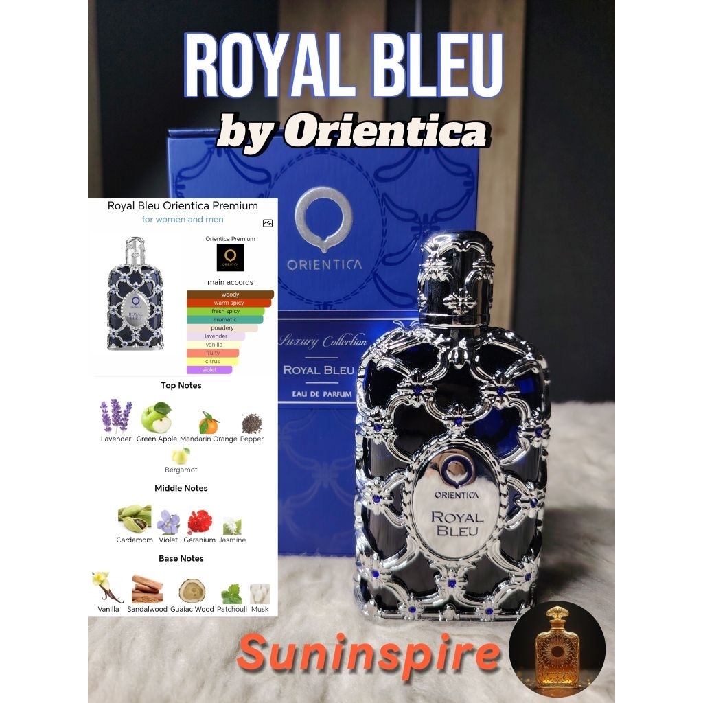 น้ำ​หอม​แบ่ง​ขาย Royal Bleu Orientica Premium กลิ่นสุดหรูหรา​ กลิ่นแพง ติดทนนาน ตัวหายาก สุดพรีเมี่ยม​