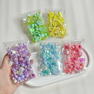 (พร้อมส่งจากไทย) ลูกปัดอะคริลิคคละพรีเมียมแยกสี 40กรัม (3ถุง100.-) ลูกปัดคละของตกแต่ง แยกโทนสี สำหรับทำเครื่องประดับ