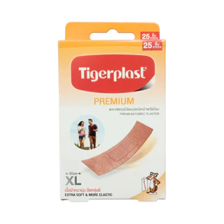 Tigerplast ผ้าพรีเมี่ยม (1.9x7.2cm) XL 25ชิ้น/กล่อง // ไทเกอร์พลาส