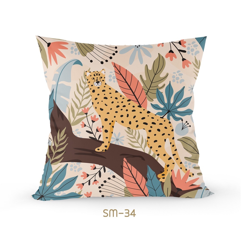 ใหม่! ปลอกหมอน พร้อมไส้หมอน ลายใบไม้ {SM-31-SM-39} ลวดลายชัดเจน สำหรับตกแต่งสำนักกงาน ห้องนอน