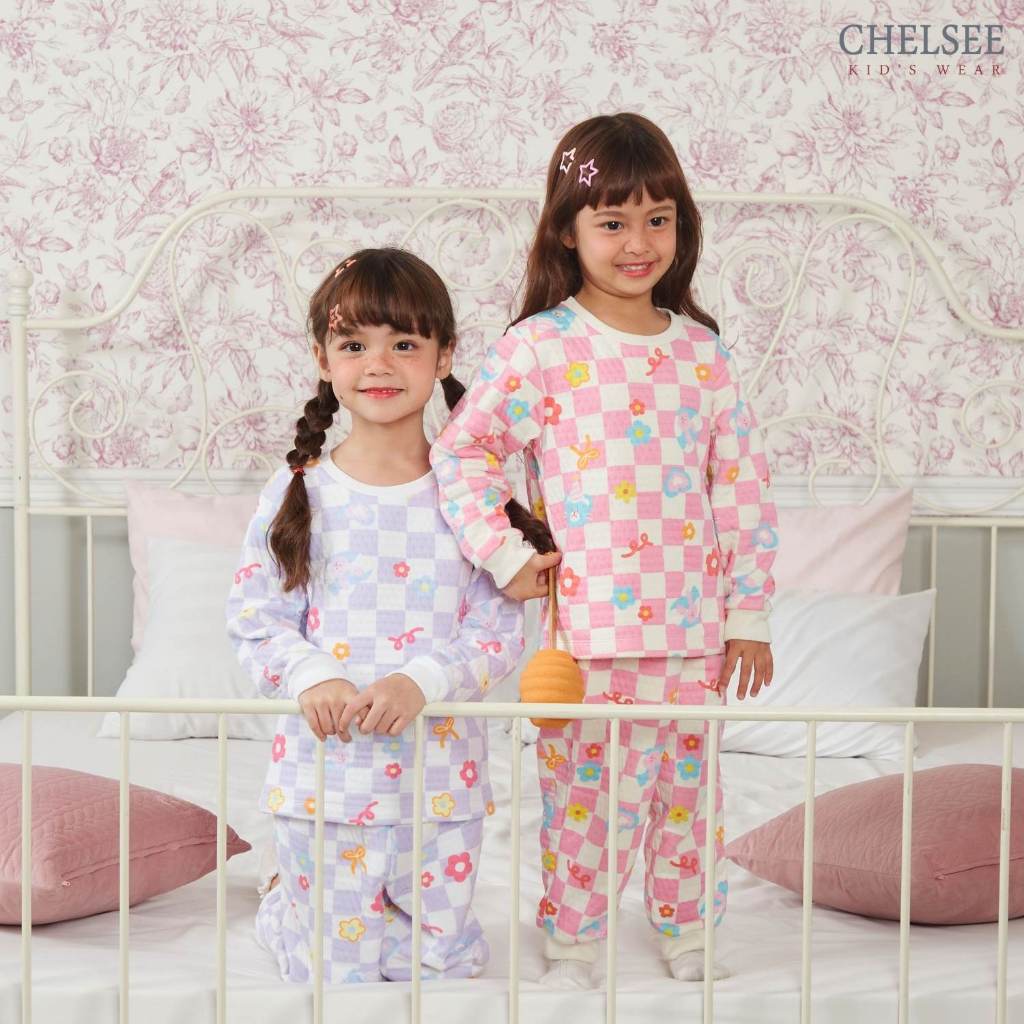 Chelsee بيجاما أطفال Therma Soft بنقش دب وأرنب — صورة 6