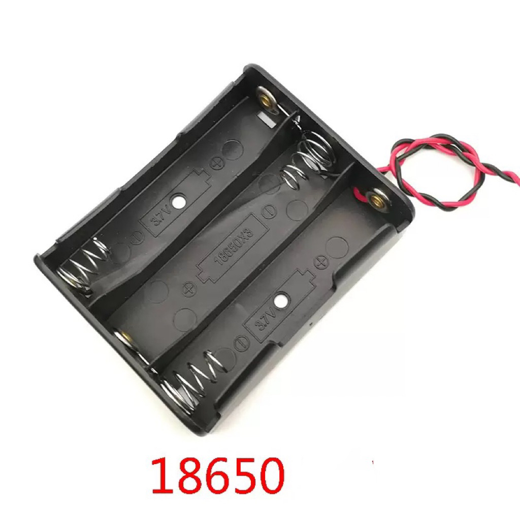 รางถ่าน18650 กระบะถ่าน18650 กล่องถ่าน18650 3.7Vแบบ3 ก้อน