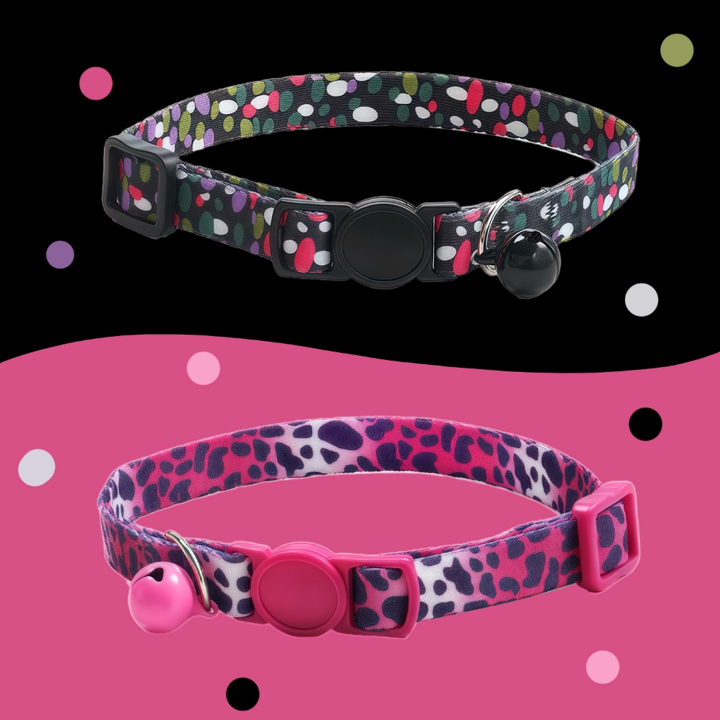 yoyopet : Cute Pet collar ปลอกคอแมวน่ารัก ปลอกคอนิรภัย พร้อมกระดิ่ง ปรับขนาดได้ สวมใส่สบาย ไม่เจ็บคอ - รูปที่ 4