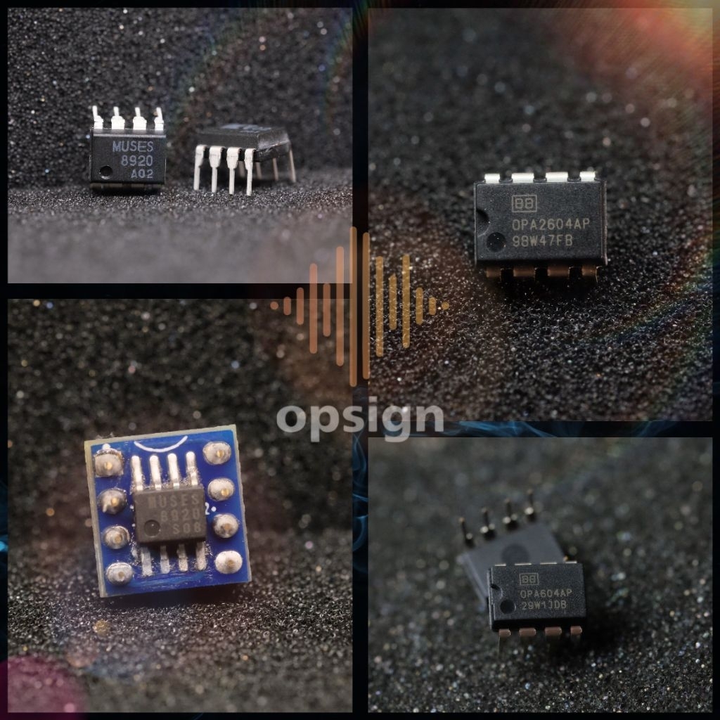 Opamp ออปแอมป์ Dual MUSES8920, OPA2604AP แท้ 100% หูยุค 90s – คลาสสิคย้อนยุค เสียงอบอุ่นหวานละมุน