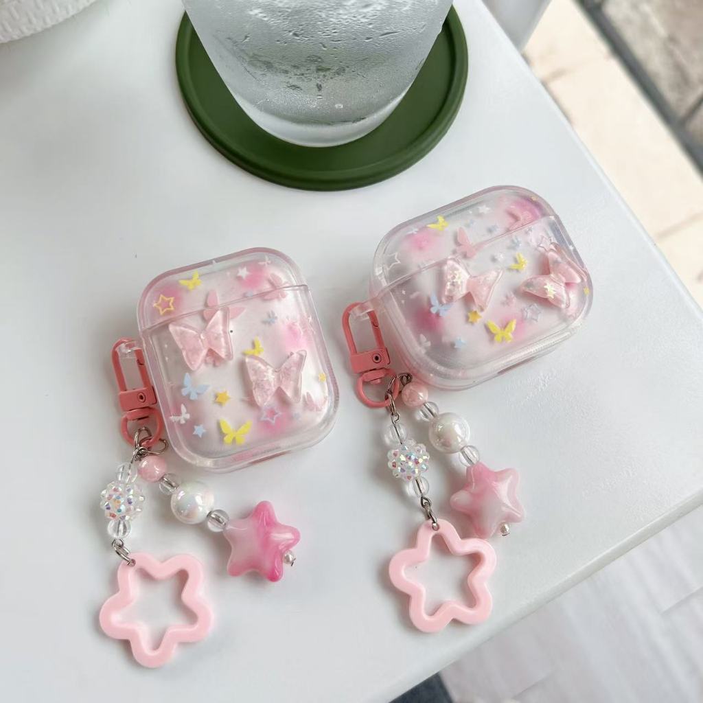 เคสหูฟัง สำหรับAirpods4 เคสใสการ์ตูนนูน สำหรับAirpods3 เคสหูฟังบลูทูธ J201 gen1 gen2 เคสหูฟังไร้สาย J206 สำหรับAirpods 4 รูปที่ 8