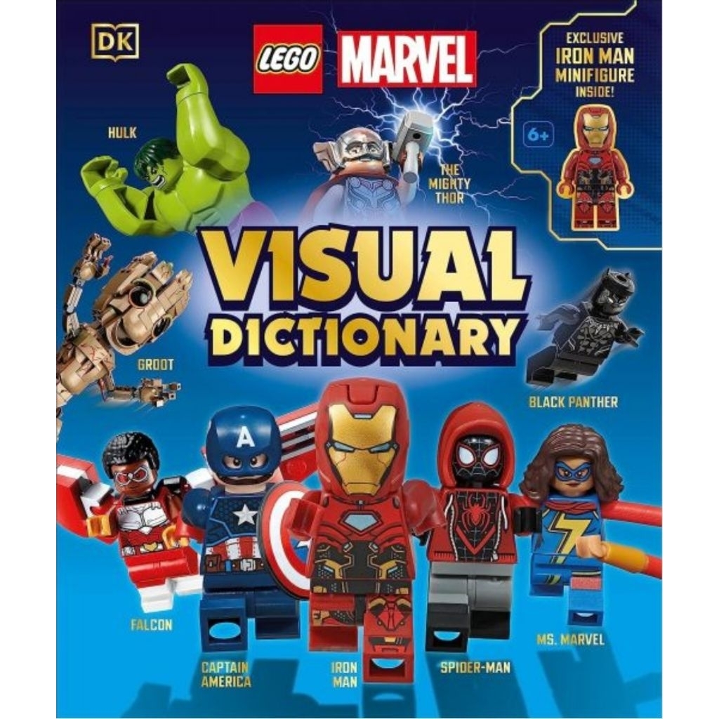 LEGO MARVEL VISUAL DICTIONARY: WITH AN EXCLUSIVE LEGO MARVEL MINIFIGURE asiabooks asb1