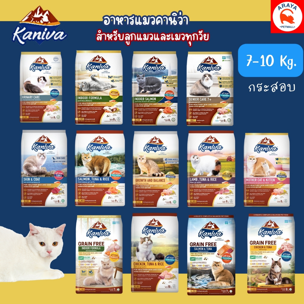 *7kg-10 kg* Kaniva CAT อาหารเม็ดยกกระสอบสำหรับเเมว *CAT*