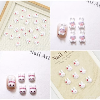 XL2.[ร้านไทย][ถุงละ 20 ตัว] 🐰✨ อะไหล่ติดเล็บเรซิ่นรูปกระต่ายน่ารัก สีหวาน แต่งลุคเล็บให้หวานละมุน 💅💕