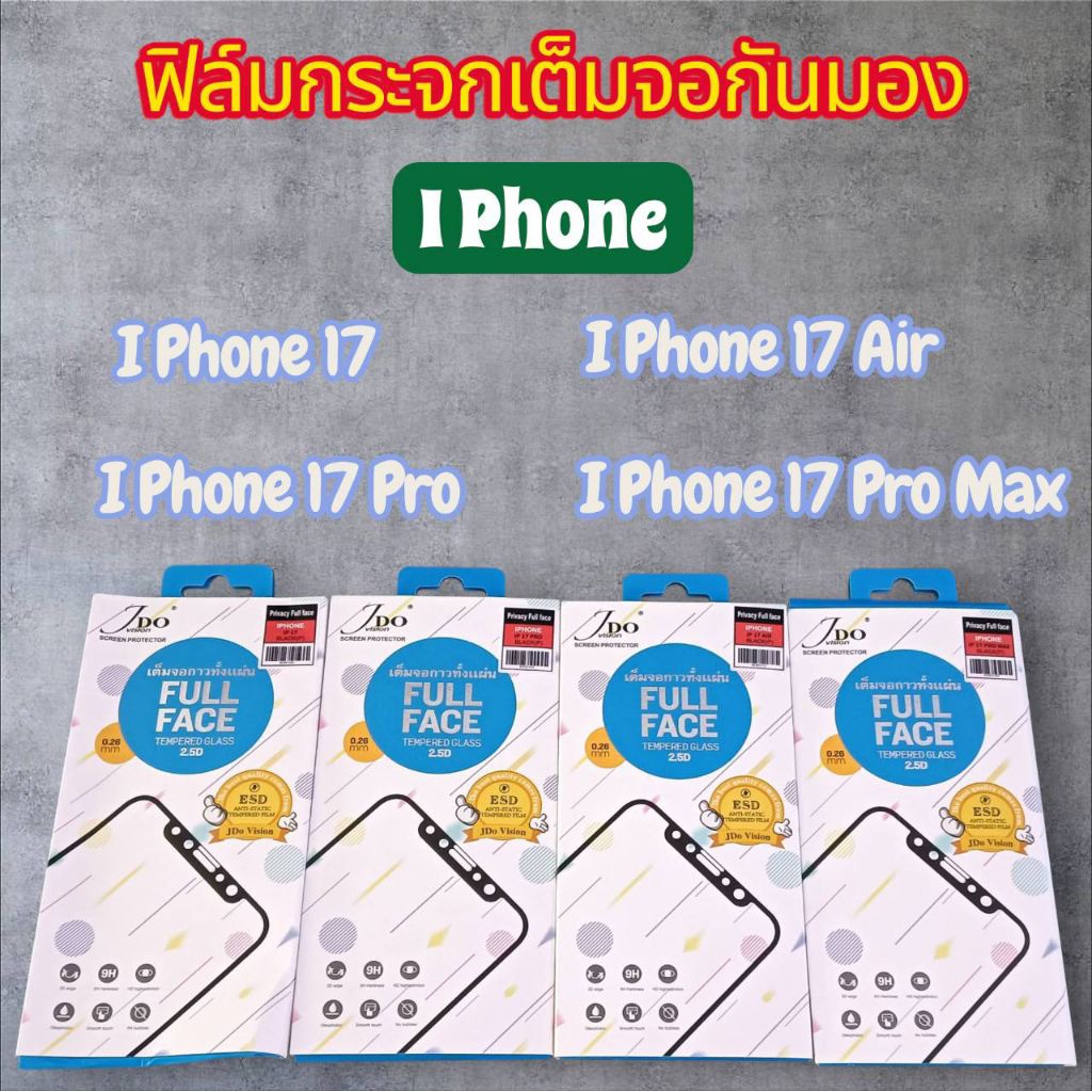 ฟิล์มกันมองi17,i17pro,i17air,i17promax