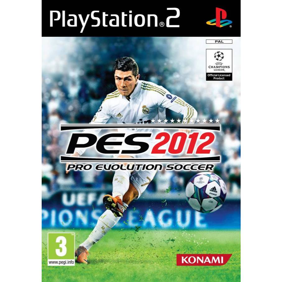 Pro Evolution Soccer 2012 PS2 (Europe) แผ่นไรท์ps2 แผ่นเกมเพทู เกมps2 เกมฟุตบอล pes2012