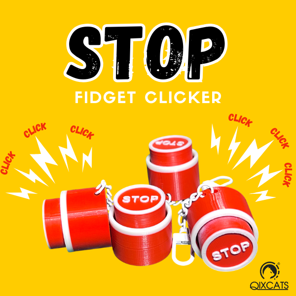 STOP Fidget clicker ของเล่นคลายเครียด ของเล่นช่วยฝึกสมาธิ ของเล่นแบบปุ่มกด