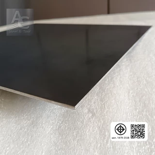 แผ่นเหล็ก หนา 3 mm 2 mm 1.2 mm ขนาด 40x40 cm (เรียบ)