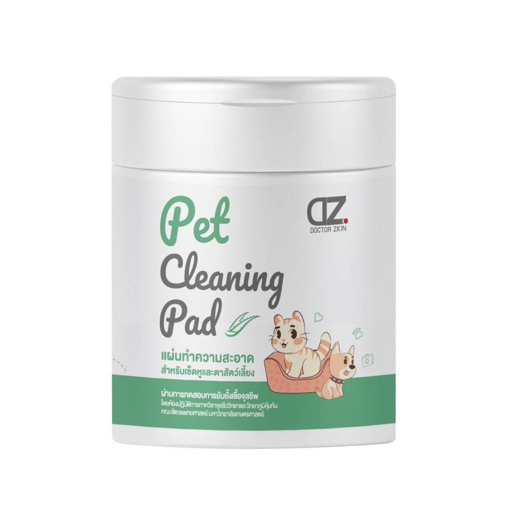 Dr.Zkin Pet Cleaning Pad (100 แผ่น) หมดอายุ09/2026 แผ่นทำความสะอาดสำหรับตาและหูสัตว์เลี้ยง ราคา ถูกที่สุด ดีลบีเคเค แกลเลอรีภาพที่ 3