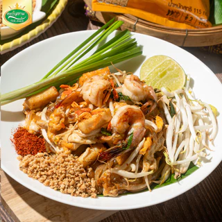(3 ห่อ) ผัดไทยอัมพวา รสดั้งเดิม ตราหยกสยาม : 115กรัม อร่อย ทำง่าย