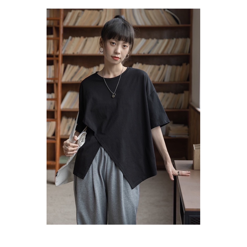เสื้อโอเวอร์ไซด์ไขว้หน้า Siwa #007