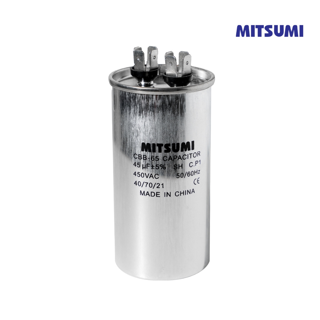 คาปาซิเตอร์ C อลูมิเนียม CBB-65-4A 45 / 450V