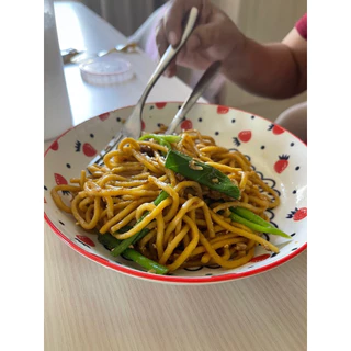 หมี่เหลืองหาดใหญ่ขนาด6ถุงๆละ450กรัมแพคมาในถุงฟอยล์ถนอมอาหาร