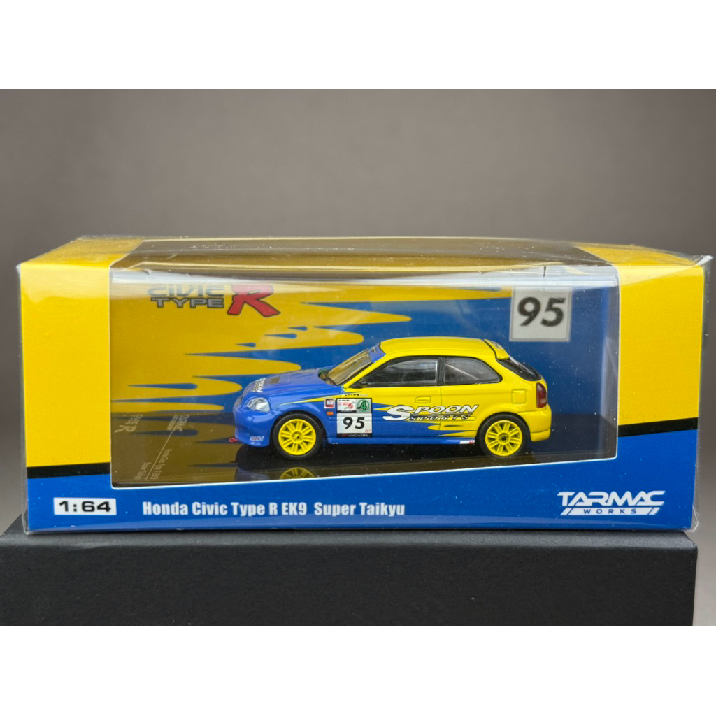 🔹Honda Civic Type R EK9 Super Taikyu Spoon Scale 1:64 ยี่ห้อ Tarmac Works