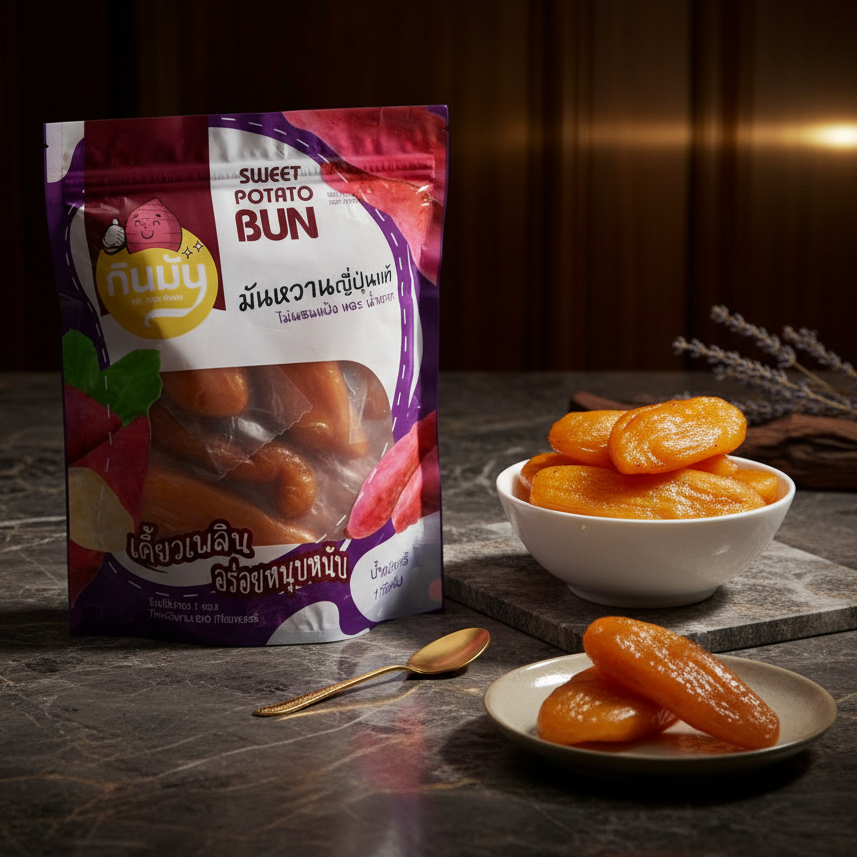 แบรนด์กินมัน มันหนึบ กินมัน (size ใหญ่+กลาง) = 1 กิโลกรัม