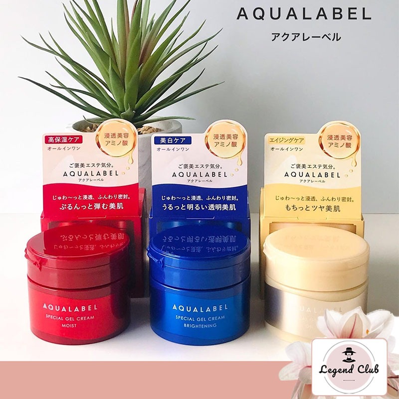 ผิวชุ่มชื้น💕Shiseido Aqualabel Special Gel Cream Oil in / Gel Cream Moist / Gel Cream White 90g