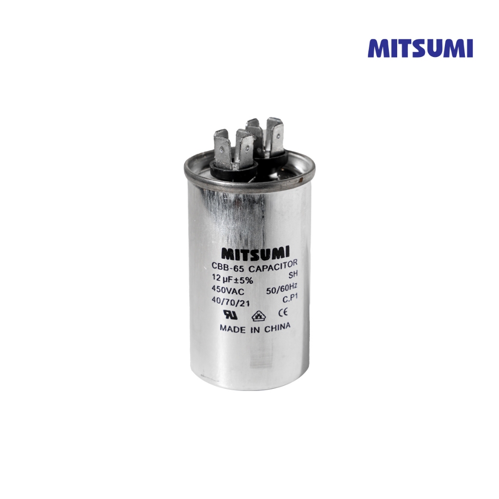 คาปาซิเตอร์ C อลูมิเนียม CBB-65-4A 12 / 450V