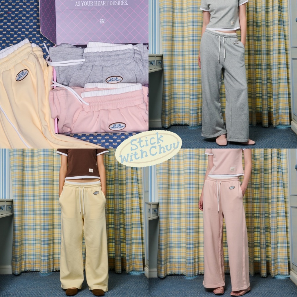chuuchop(S-L) Buddy pants กางเกงวอร์มขายาว (C8439)