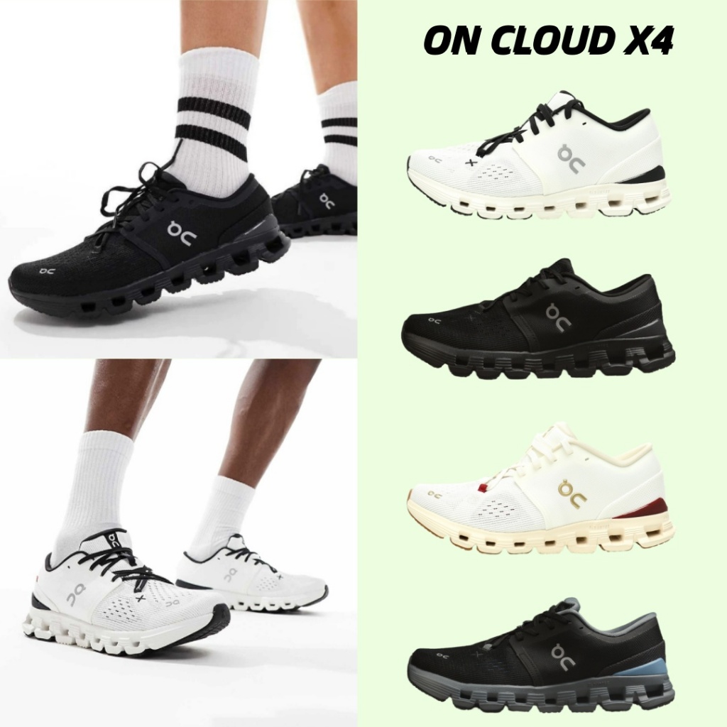 100%ของแท้ On Cloud X4  รองเท้าบาสสำหรับผู้ชาย และผู้หญิง