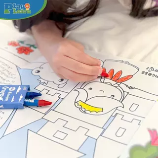 Play Plearn Kid สีเทียนมินิ Mini Crayons สีปลอดสารสำหรับเด็ก เหมาะสำหรับเด็ก