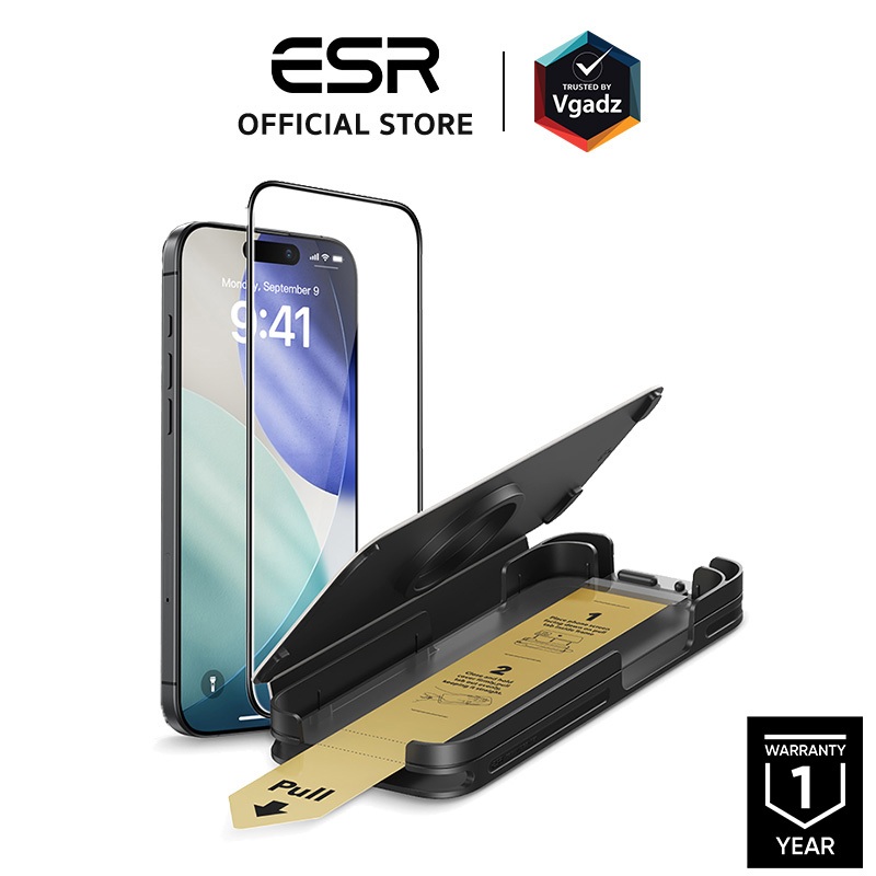 ESR ฟิล์มกระจกสำหรับ iPhone 17 / 16 Pro / 17 Pro / 17 Pro max รุ่น UltraFit Armorite® Pro Screen Protector