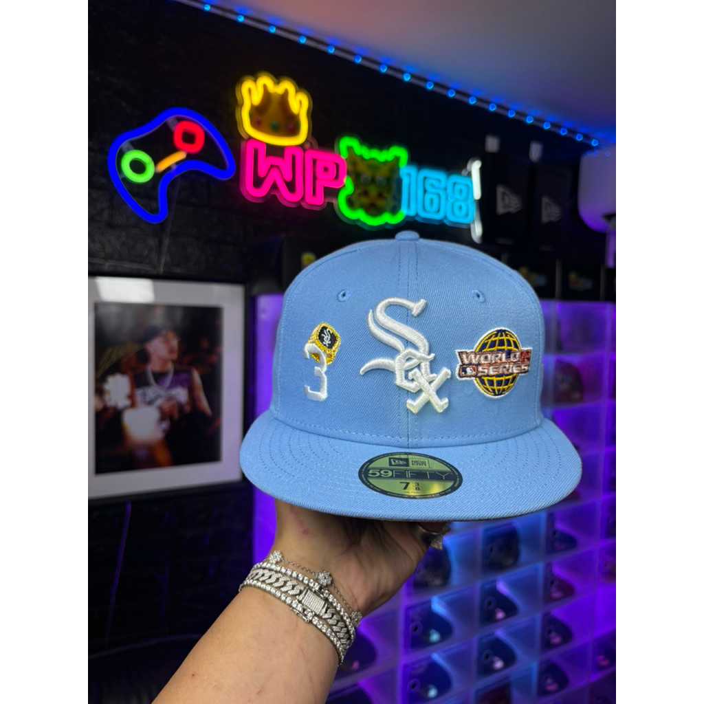 New Era Chicago White Sox 59FIFTY Cap Size7 3/8(58.7 cm.)💍⚾️🥇🏆🩵