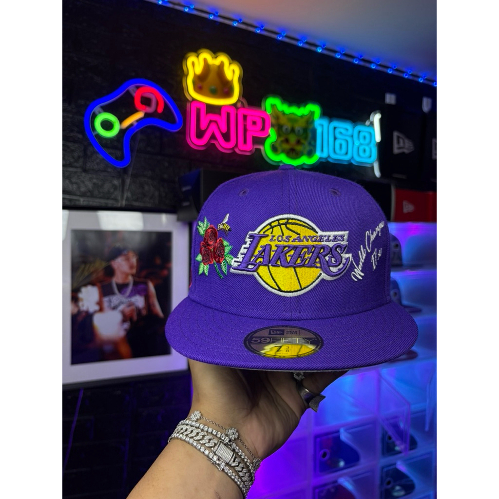 New Era Los Angeles Lakers 59FIFTY Cap Size7 3/8(58.7 cm.)🏀🌹🌺🥇🏆
