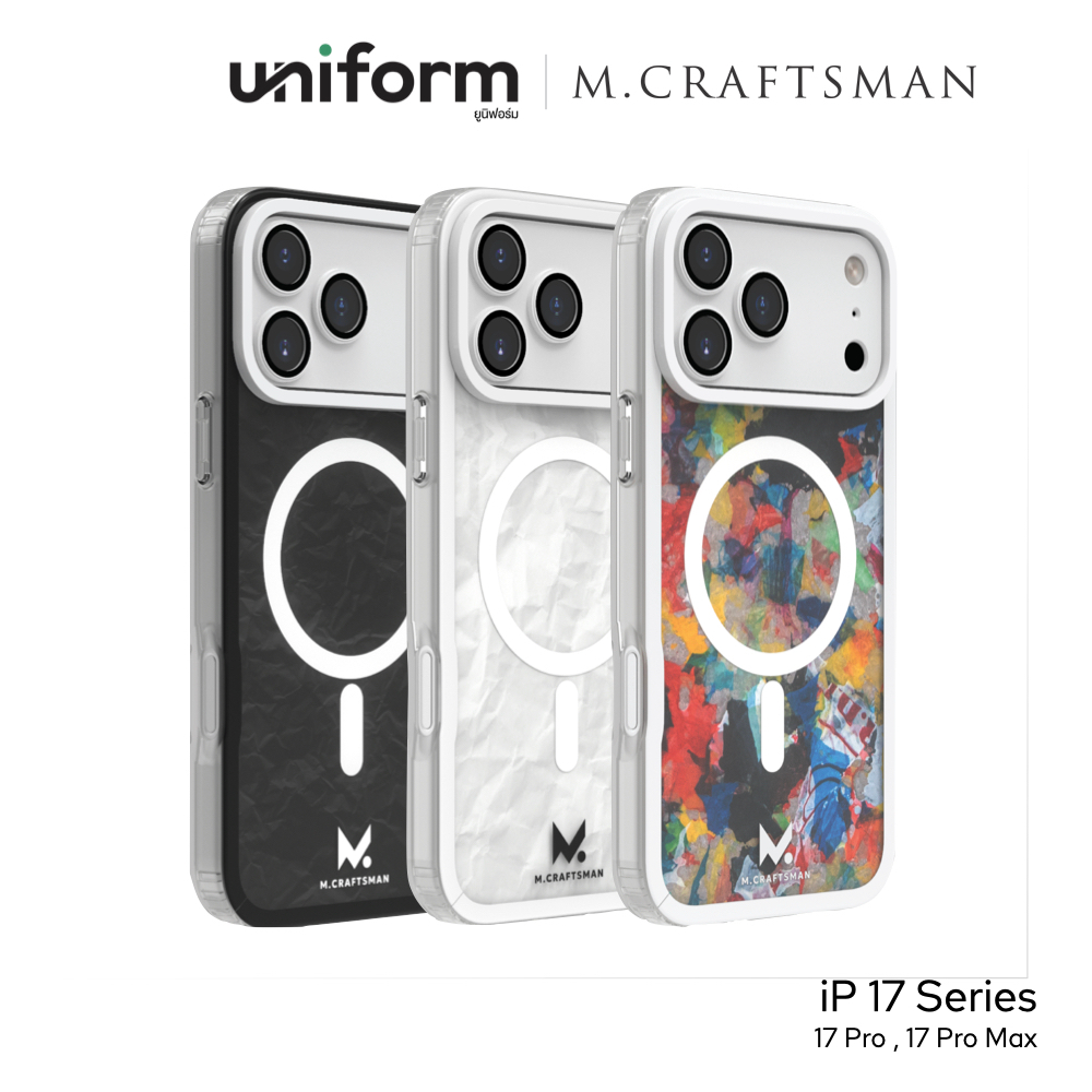 M.CRAFTSMAN เคสกันกระแทก เคสกันเลนส์ Double Layer Case + Camera Lens ใช้สำหรับ iPhone 17 Pro / 17 Pro Max