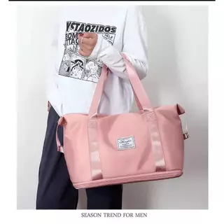 C.330【พร้อมส่ง】กระเป๋าเดินทาง กระเป๋ากีฬา กันน้ำ ผ้าออกซ์ฟอร์ด เนส เรียบง่าย แมทช์ง่าย แฟชั่น ฮอตฮิต