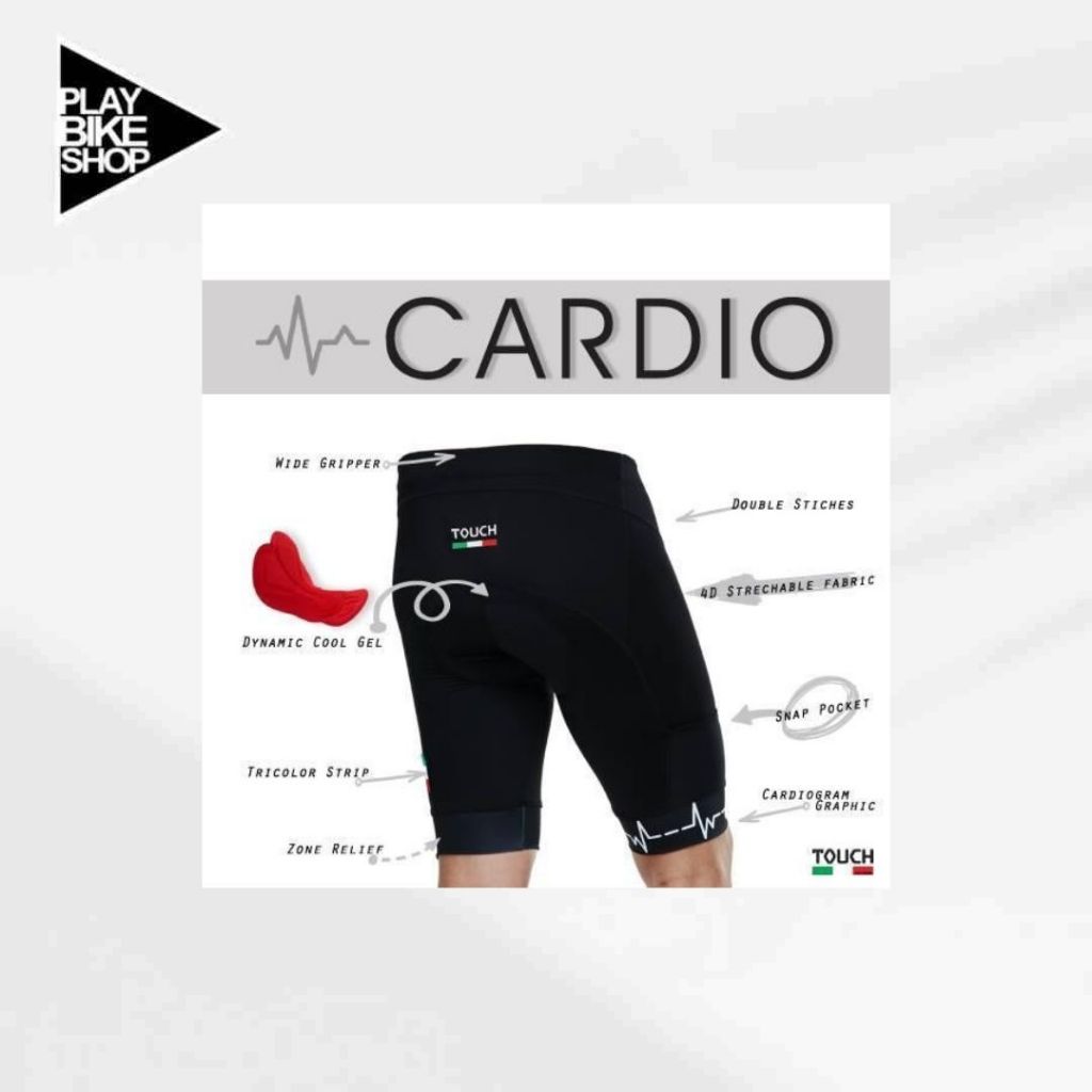 กางเกงปั่นจักรยาน Touch  Cardio