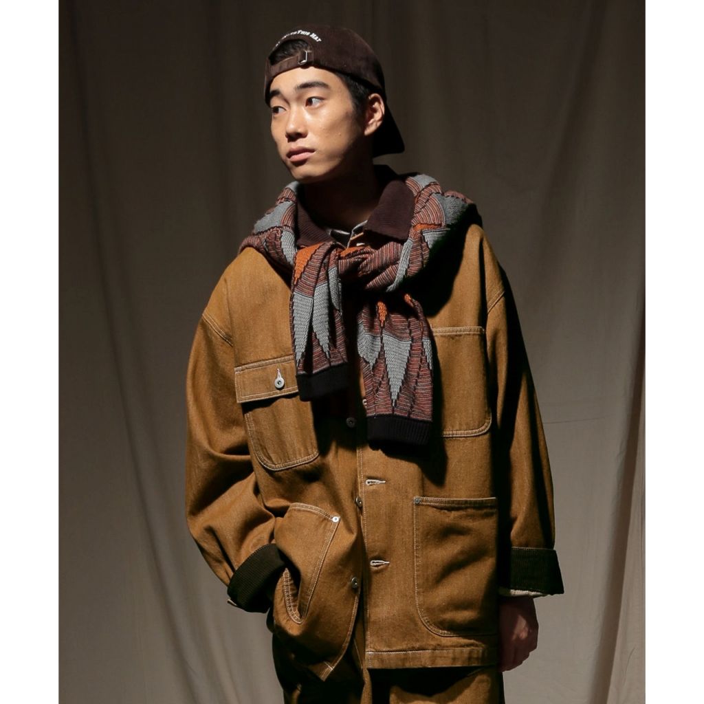 niko and ... Light Hunting Blouson (Brown, Indigo)