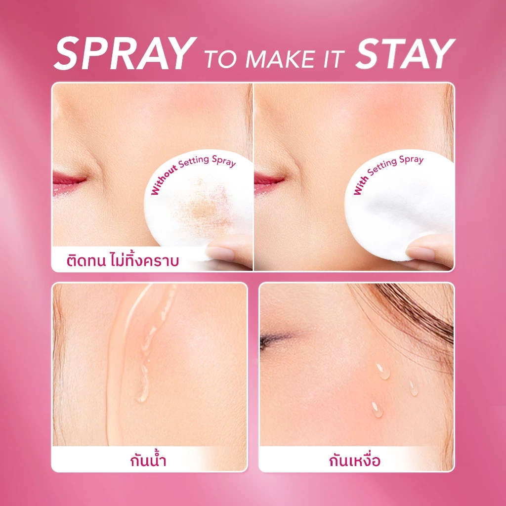Sea Makeup Stayput Prime & Set Setting Spray เซ็ตติ้งสเปรย์ ล็อกเมคอัพติดทนนาน 24 ชั่วโมง thumbnail 6