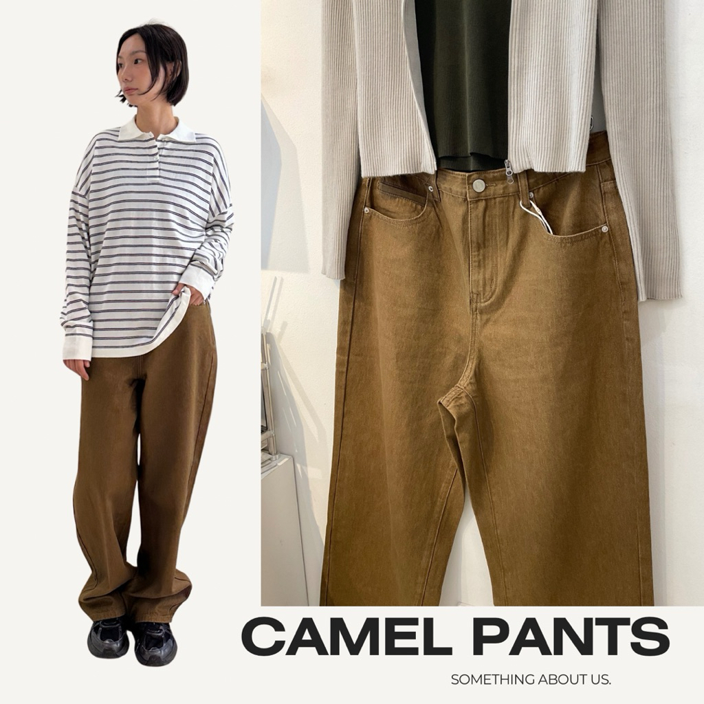 SOMETHING ABOUT US - CAMEL PANTS