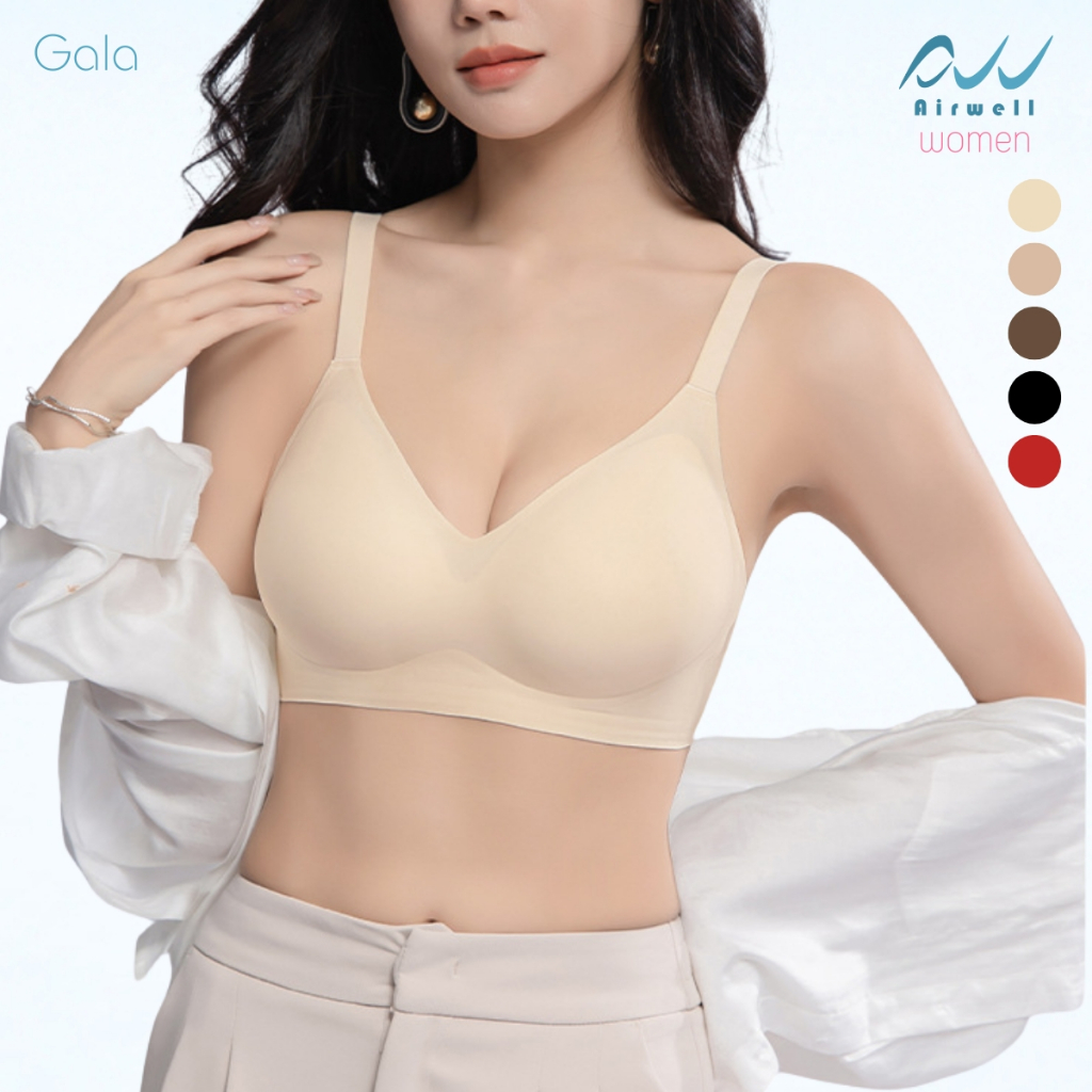 AIRWELL  เสื้อชั้นในติดแอร์ รุ่น Gala ชั้นในไร้โครง กระชับทรงสวย เนื้อผ้าอย่างดี ยืดหยุ่น เย็นสบาย ร