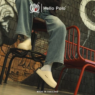 Hello Polo รองเท้าหัวโตผู้ชายผู้หญิง 3.5cm พื้นหนา กันลื่น แฟชั่น ลําลอง เหมาะกับฤดู รองเท้านิ่มเหมือนเหยียบขี้ HP8034