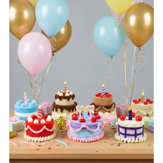 🎂✨ เค้กลวดกำมะหยี่เปิดใส่ของได้ ของขวัญวันเกิด พร้อมกล่อง🎂