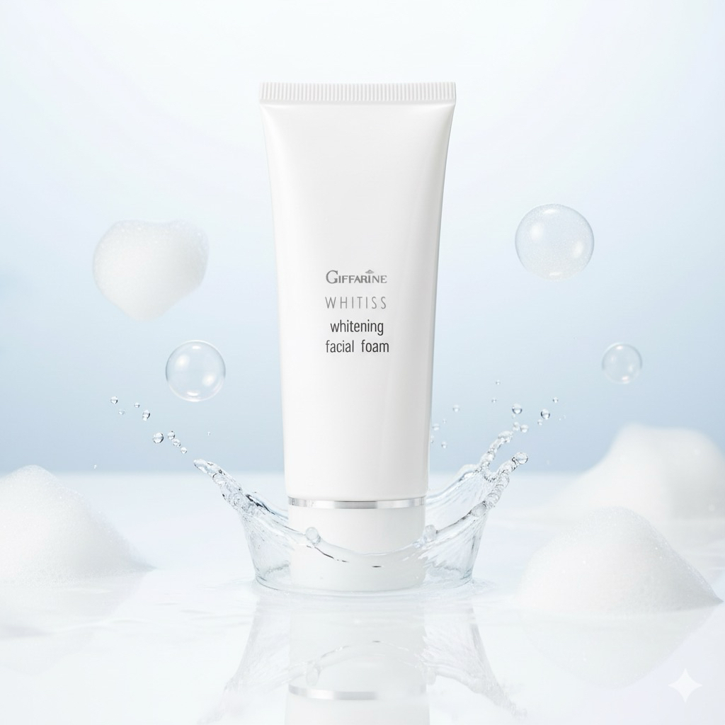 โฟมล้างหน้า Whitiss Whitening Facial Foam ไวทิสส์ โฟมล้างหน้า หน้าขาว กระจ่างใส กิฟฟารีนโฟมล้างหน้า