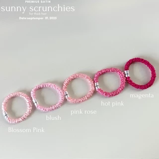 ยางรัดผม sunny scrunchies (skinny) (for thick hair สำหรับผมหนา) collection premium satin