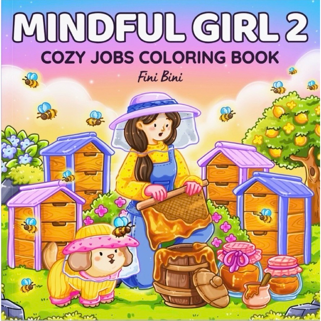 สมุดภาพระบายสี  Mindful Girl 2 (สันห่วง) / Coloring warehouse พร้อมส่งในไทย🇹🇭