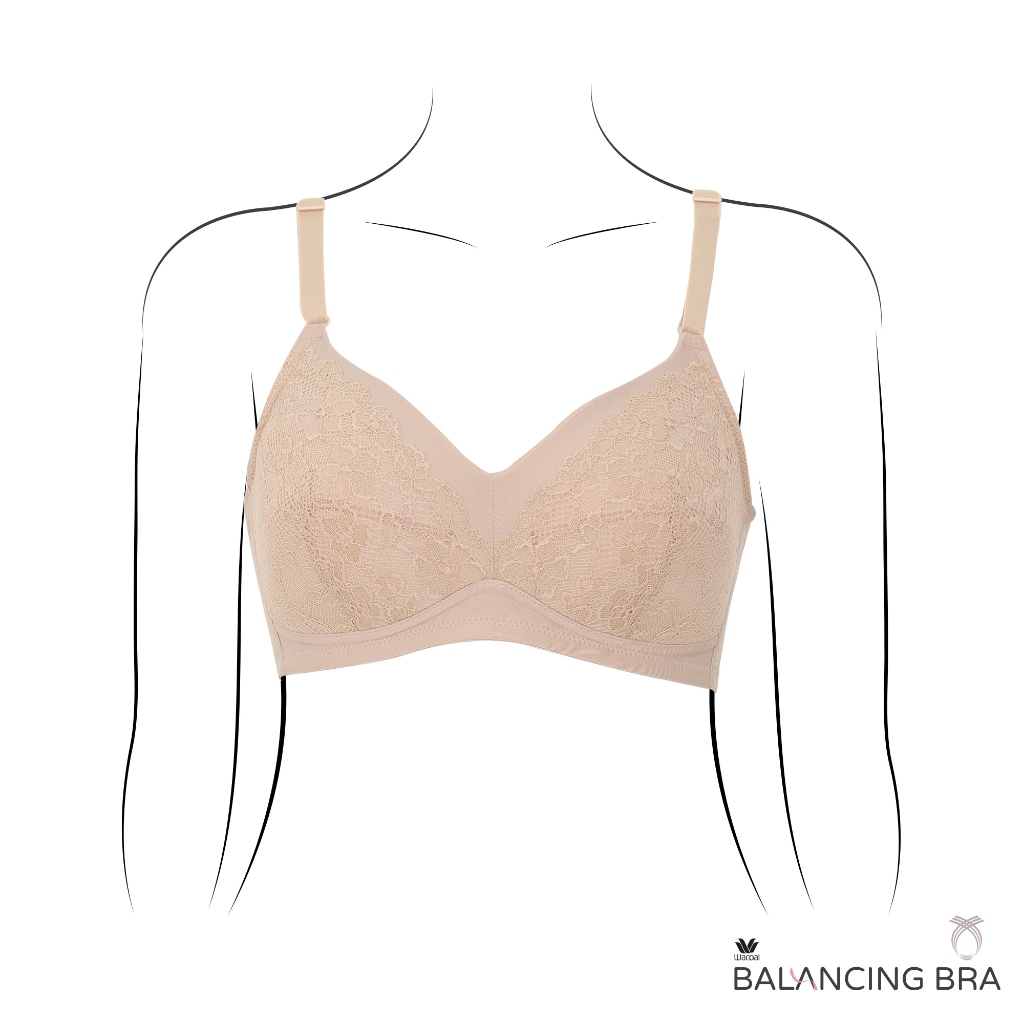 Wacoal Balancing Bra บราสำหรับใส่เต้านมเทียม รุ่น WXB515 สีเนื้อ/นู้ด (NN) เฉพาะบรา